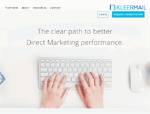 Tablet Screenshot of kleermail.com